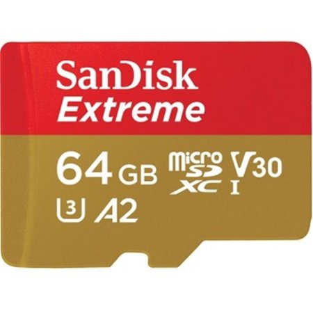 WDT WDT SDSQXA2-064G-AN6MA 160 MBs Read 60 MBs Write C10 UHS U3 V30 A2 SanDisk Extreme 64GB microSDXC SDSQXA2-064G-AN6MA